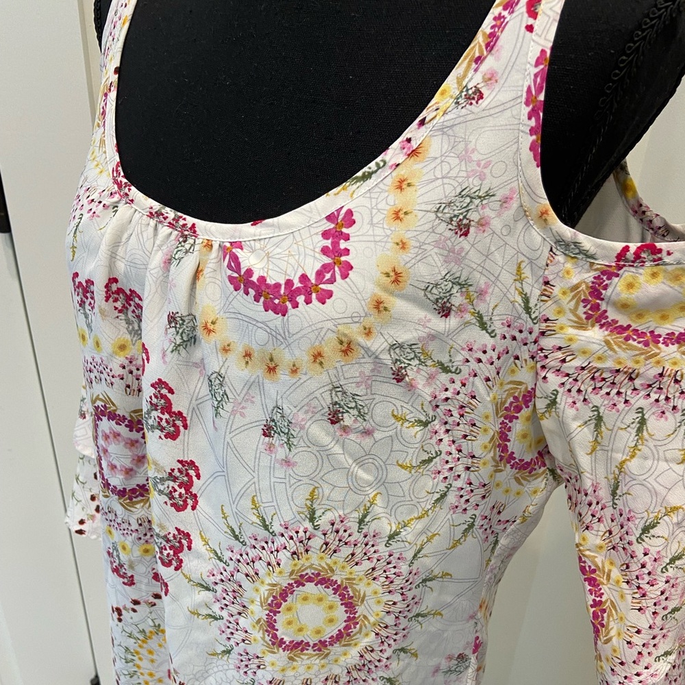 Ecru Floral Dress